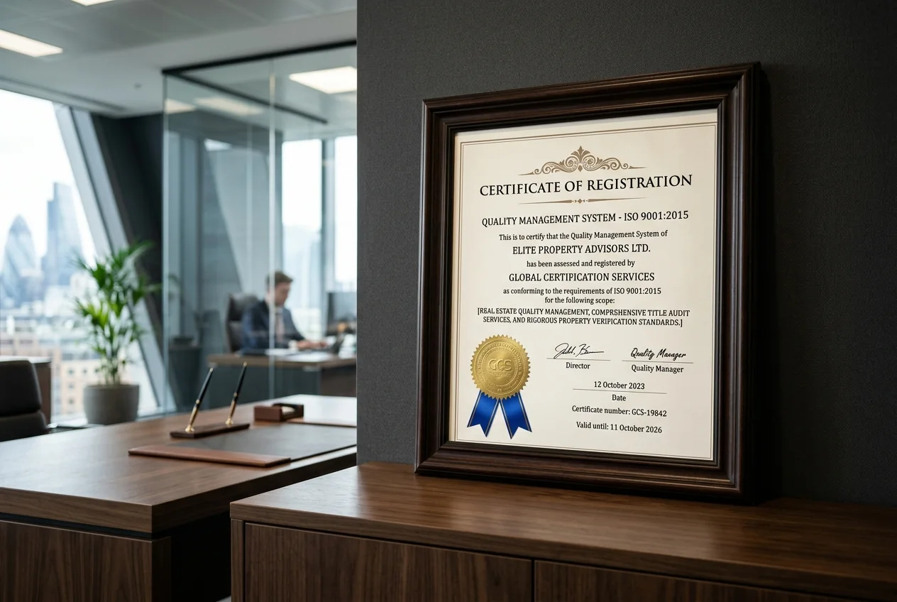 ISO 9001:2015 Certified Due Diligence